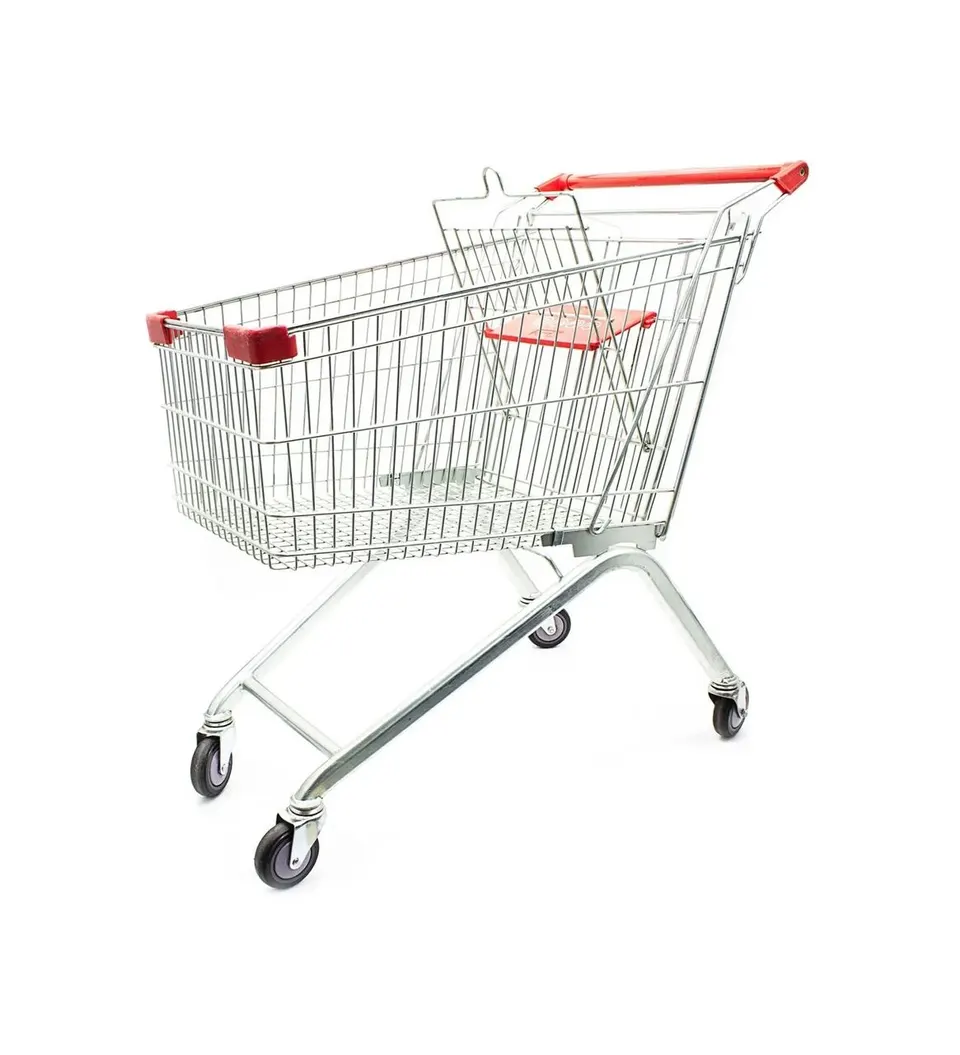 Carro de supermercado metalico 100lts