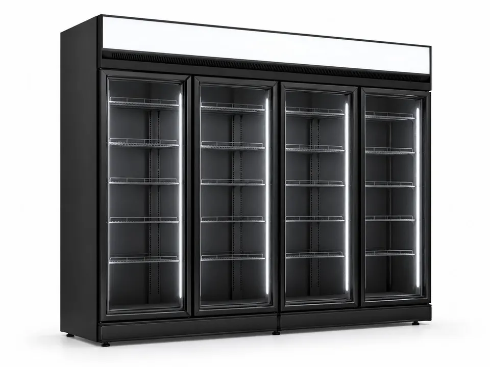 Expositor 4 puertas 2500lts — Top Mounted