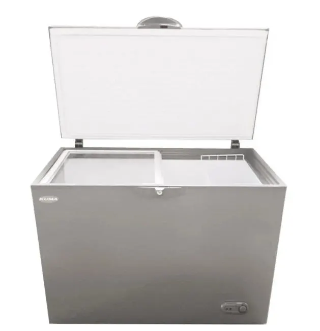 Freezer 327lts 1 tapa ciega 2 de vidrio Kuma — Horizontal