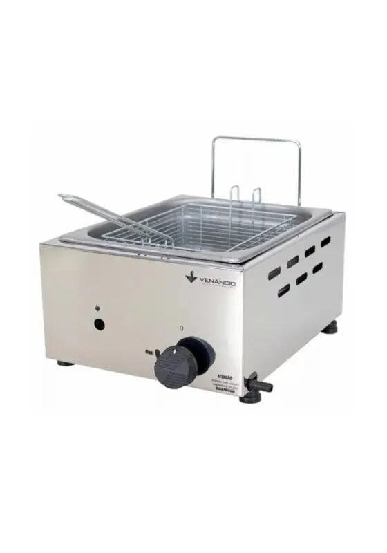 Fritador 2 cubas 4,8lts+4,8lts 2 canastos — A gas