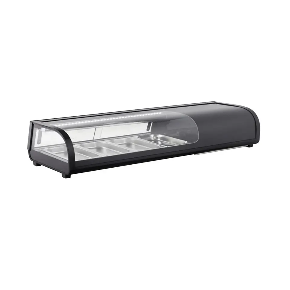 Vitrina Sushi 5 cubas GN1/3 — Refrigerada sobre mostrador
