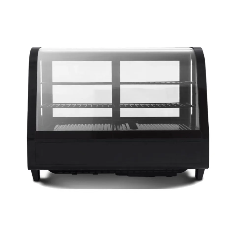 Vitrina vidrio curvo 100lts — Refrigerada sobre mostrador